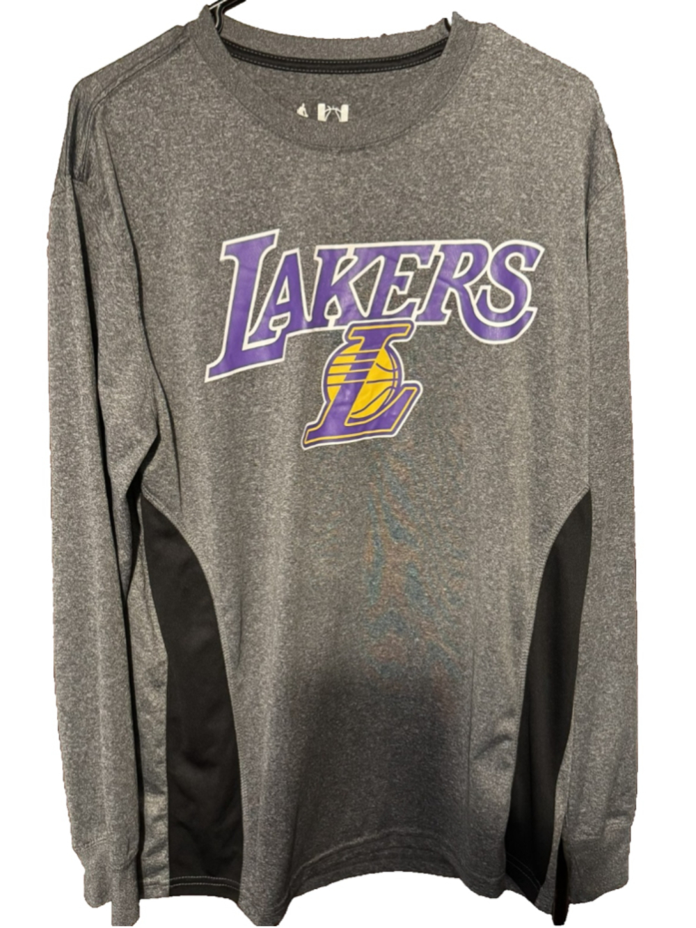 Los Angeles Lakers Unk Men Size L Gray Long Sleeve T-Shirt